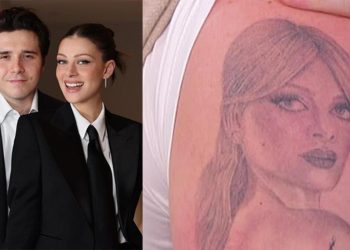 Brooklyn Beckham’ın aşktan başı dönüyor: Karısı Nicola Peltz’in yüzünü koluna dövme yaptırdı!