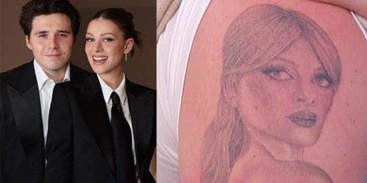 Brooklyn Beckham’ın aşktan başı dönüyor: Karısı Nicola Peltz’in yüzünü koluna dövme yaptırdı!
