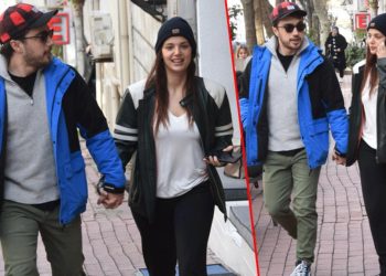 Sevgililer el ele! Dizi setinde başlayan aşk devam ediyor…