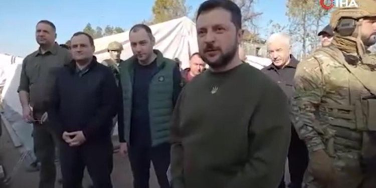 Ukrayna Devlet Başkanı Zelenskiy, Herson’da