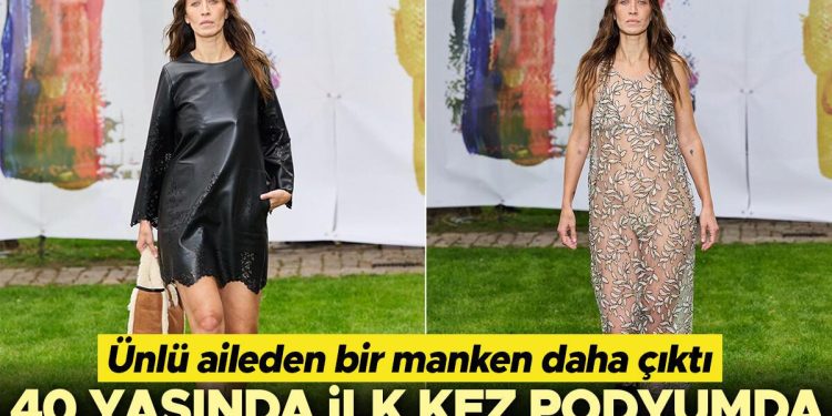 Hadid kardeşlerin ablası da sonunda manken oldu: 40 yaşında ilk kez podyumda!