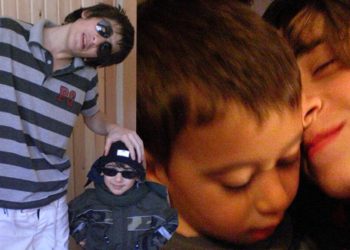 Ünlü oyuncu kardeşiyle fotoğrafını paylaştı… Şimdi 20 yaşında!