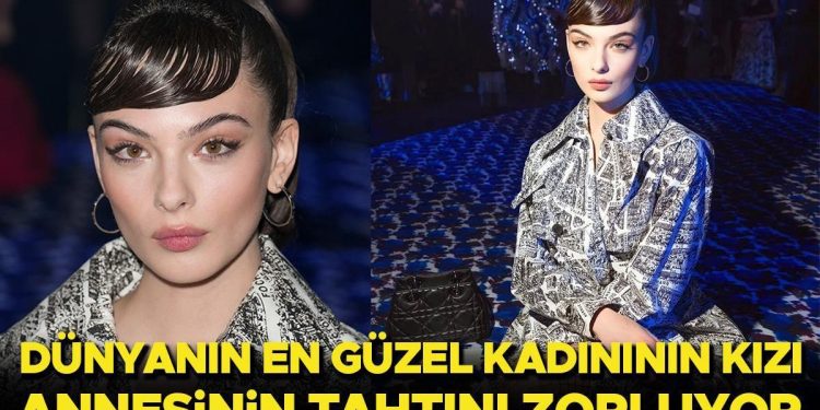 Dünyanın en güzel kadınının kızı annesinin tahtını sallıyor