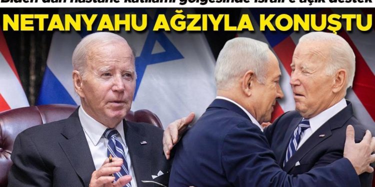 Biden’dan açık destek… Hastane katliamı gölgesinde İsrail’e gitti