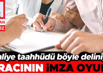 Tahliye taahhüdü böyle deliniyor… Kiracının imza oyunu