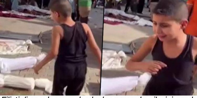 Gazze’den acı görüntüler… Filistinli çocuk cansız bedenler arasında ailesini aradı