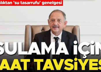 Yerel yönetimlere su tasarrufu genelgesi