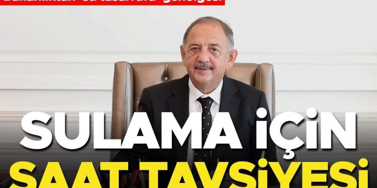 Yerel yönetimlere su tasarrufu genelgesi